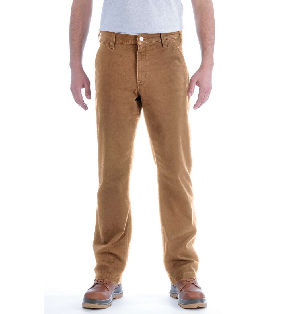 Spodnie Carhartt Straight Fit Stretch Duck Brown