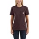 Koszulka Carhartt WK87 Workwear Pocket S/S Wine