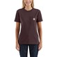 Koszulka Carhartt WK87 Workwear Pocket S/S Wine