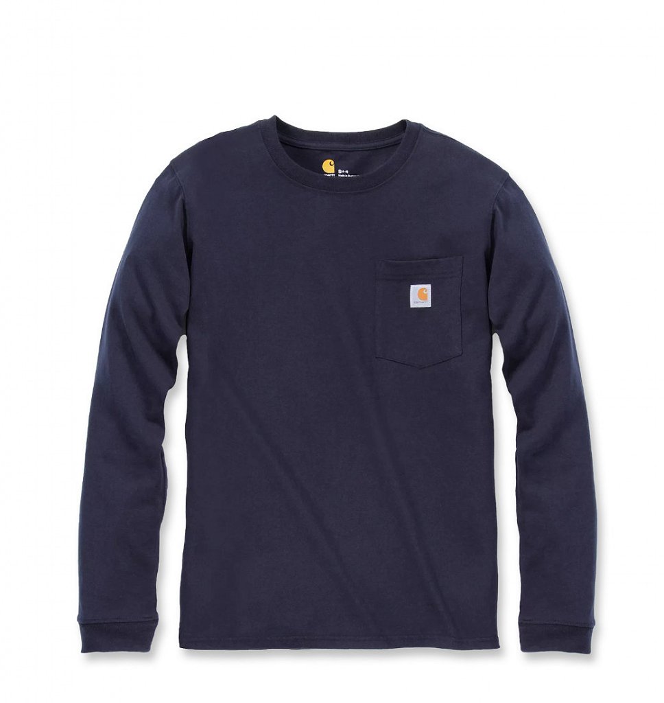 Koszulka Carhartt WK126 Workwear Pocket L/S Navy