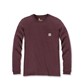 Koszulka Carhartt WK126 Workwear Pocket L/S Wine