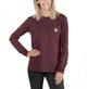 Koszulka Carhartt WK126 Workwear Pocket L/S Wine