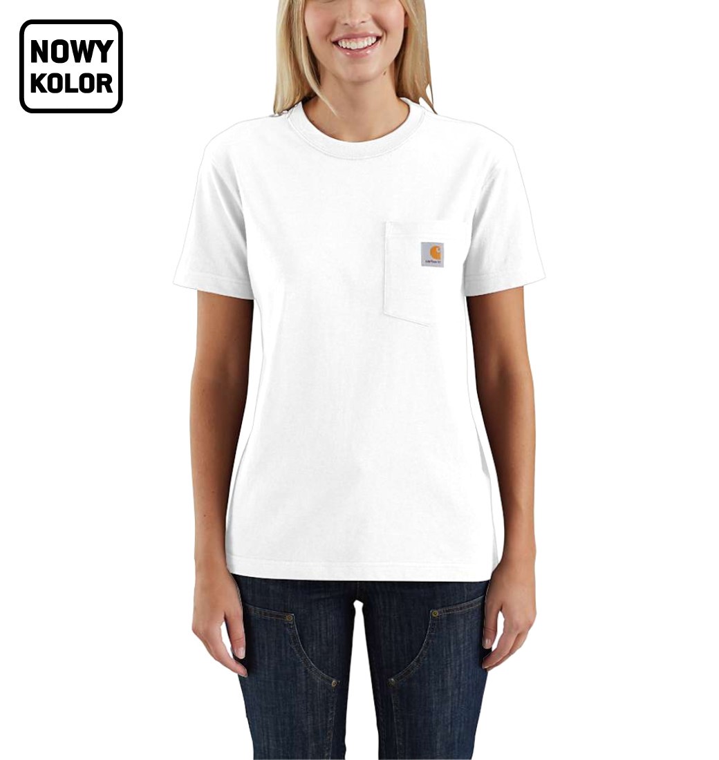 Koszulka Carhartt WK87 Workwear Pocket S/S White