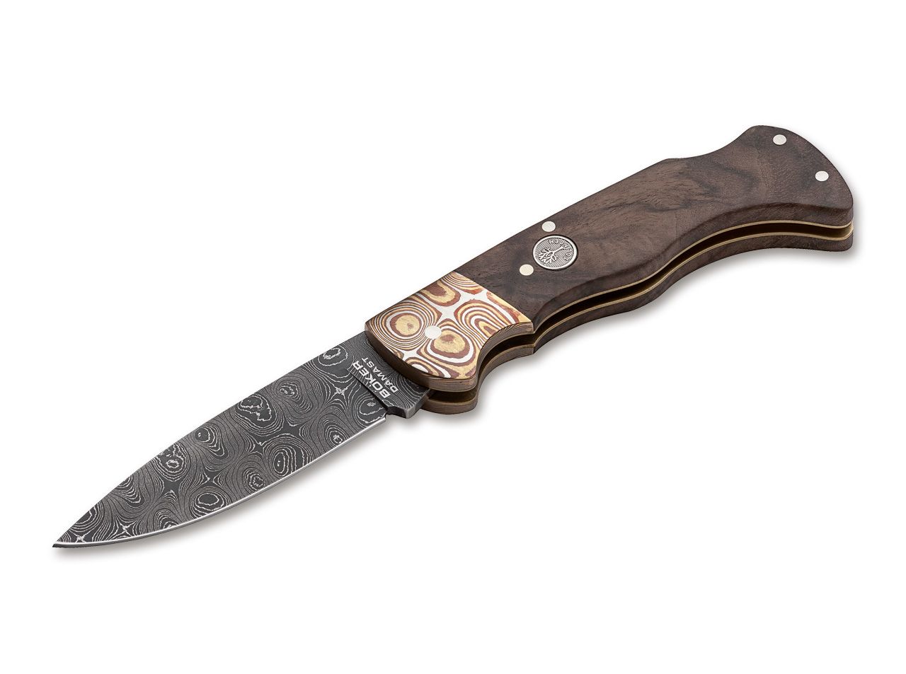 Nóż Boker Mokume Walnut Damast