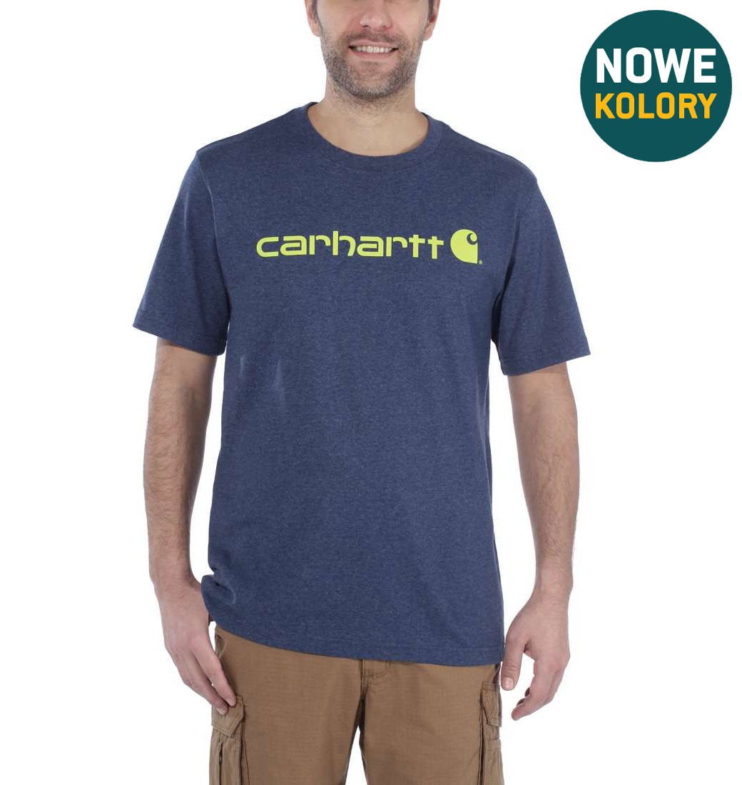 Koszulka Carhartt Core Logo T-Shirt Cobalt Blue