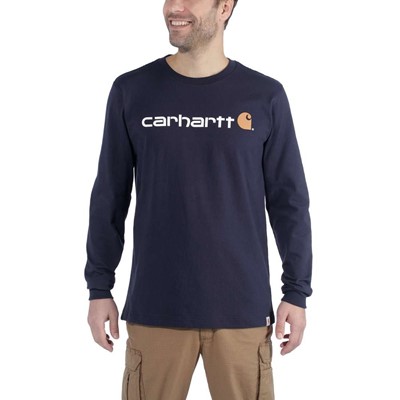 Koszulka Carhartt EMEA Signature Graphic L/S Navy