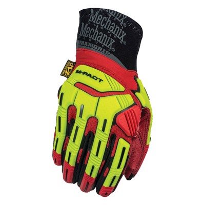 Rękawice Mechanix MPact Xplor Grip HiViz Red HIVIZ