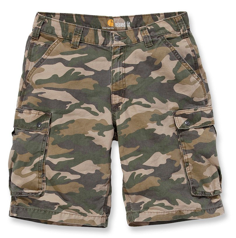 Spodenki Carhartt Rugged Short Cargo Camo Khaki