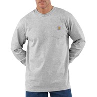 Koszulka Carhartt Heavyweight pocket L/S H.Grey