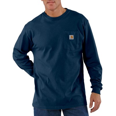 Koszulka Carhartt Heavyweight pocket L/S Navy