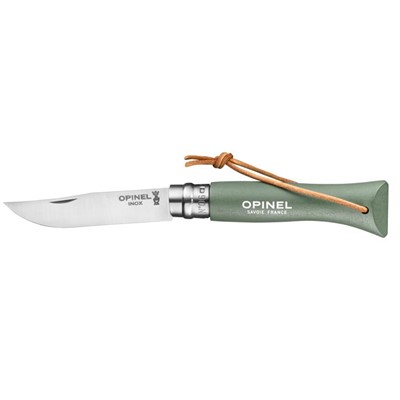 Opinel Nóż Colorama 06 Sage rzemień