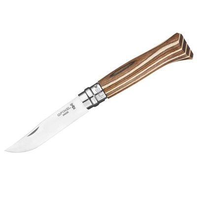 Opinel Nóż Inox Laminated Brown Natural 08