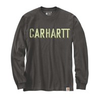 Koszulka Carhartt  Long Sleeve Logo Gra Peat