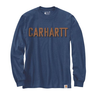 Koszulka Carhartt Long Sleeve Logo Cobalt Blue