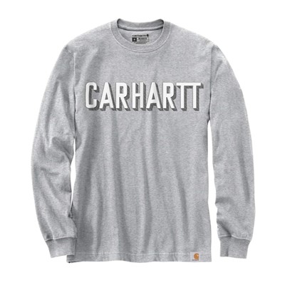 Koszulka Carhartt Long Sleeve Logo Heather Gray