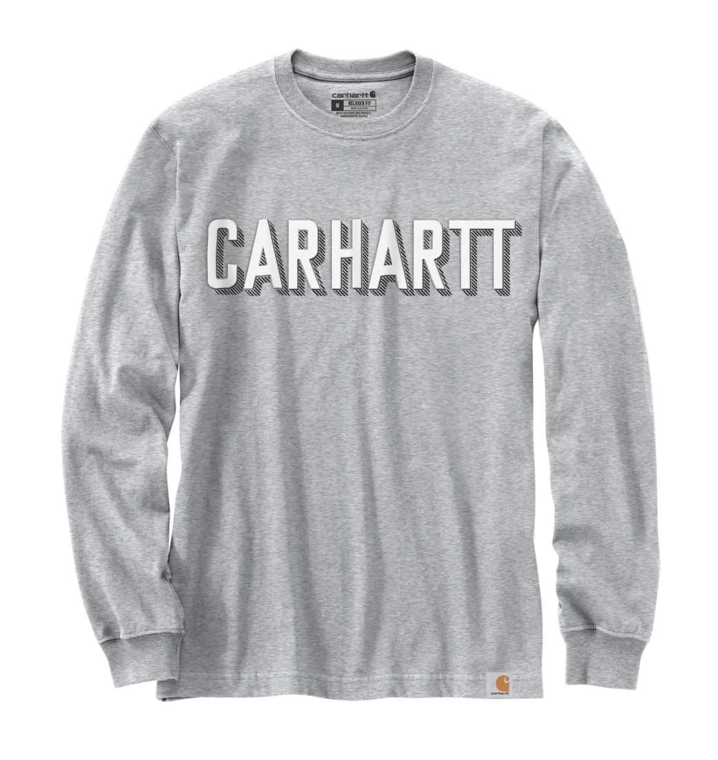 Koszulka Carhartt Long Sleeve Logo Heather Gray