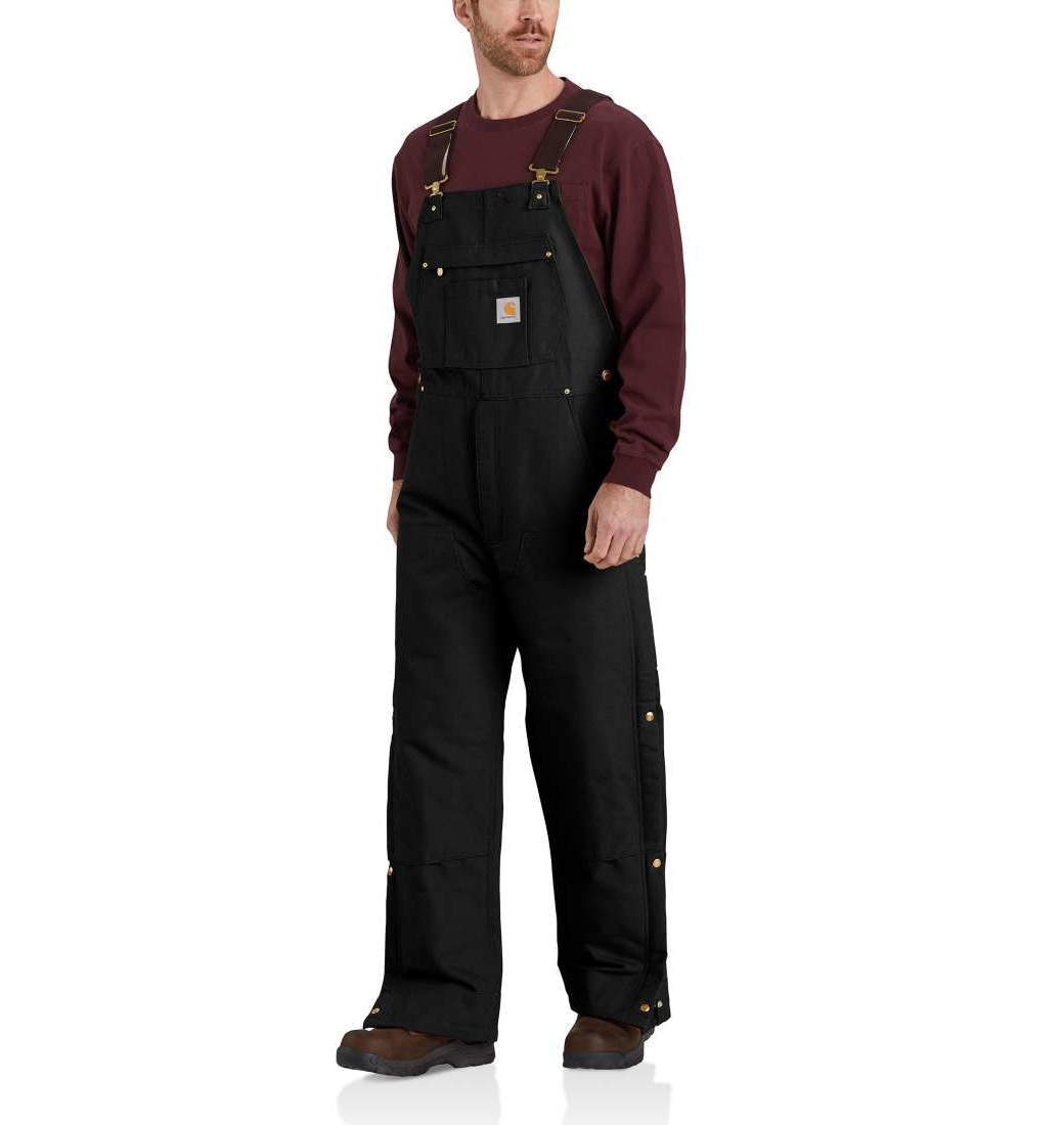 Ocieplane Ogrodniczki Carhartt Firm Duck Black