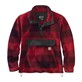 Polar Carhartt Fleece Pullover Oxblood Plaid