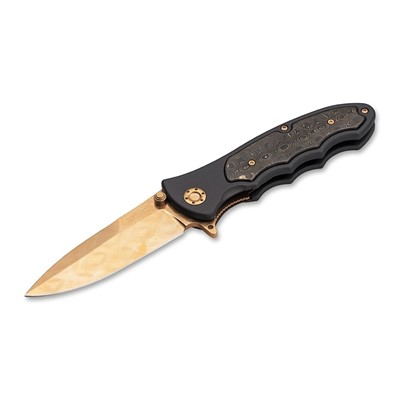 Nóż Boker LeopardDamast III Gold