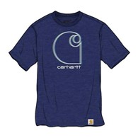 Koszulka Carhartt Heavyweight C Relaxed Fit Blue
