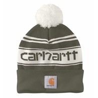 Czapka Carhartt Knit PomPom Cuffed Logo Arborvitae