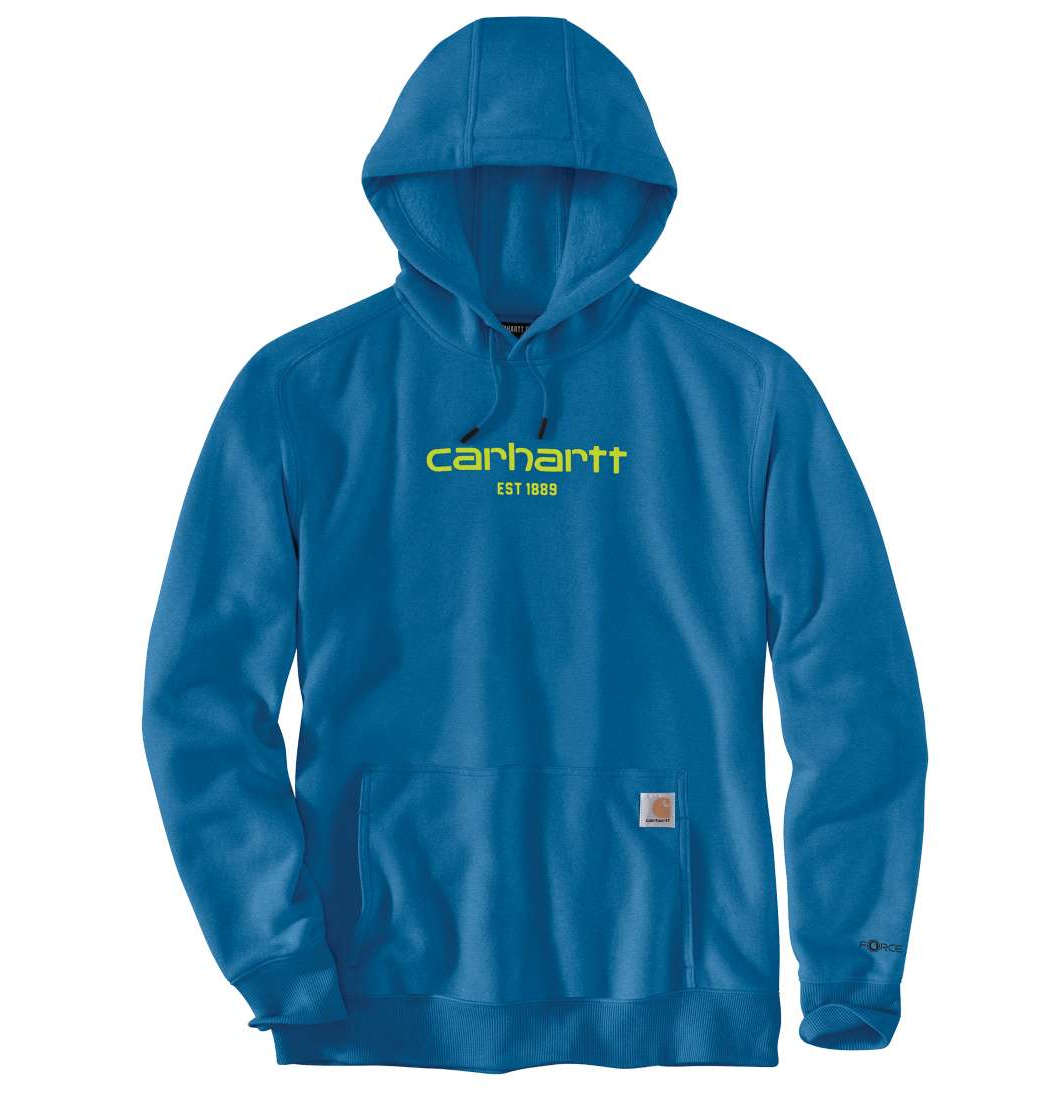 Bluza Carhartt Force Lightweight Logo Marine Blue