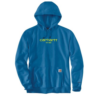 Bluza Carhartt Force Lightweight Logo Marine Blue