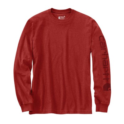 Koszulka Carhartt Heav Sleeve Logo Night Chili