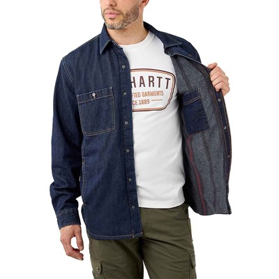 Ocieplana Koszula Carhartt Relaxed Denim Glacier