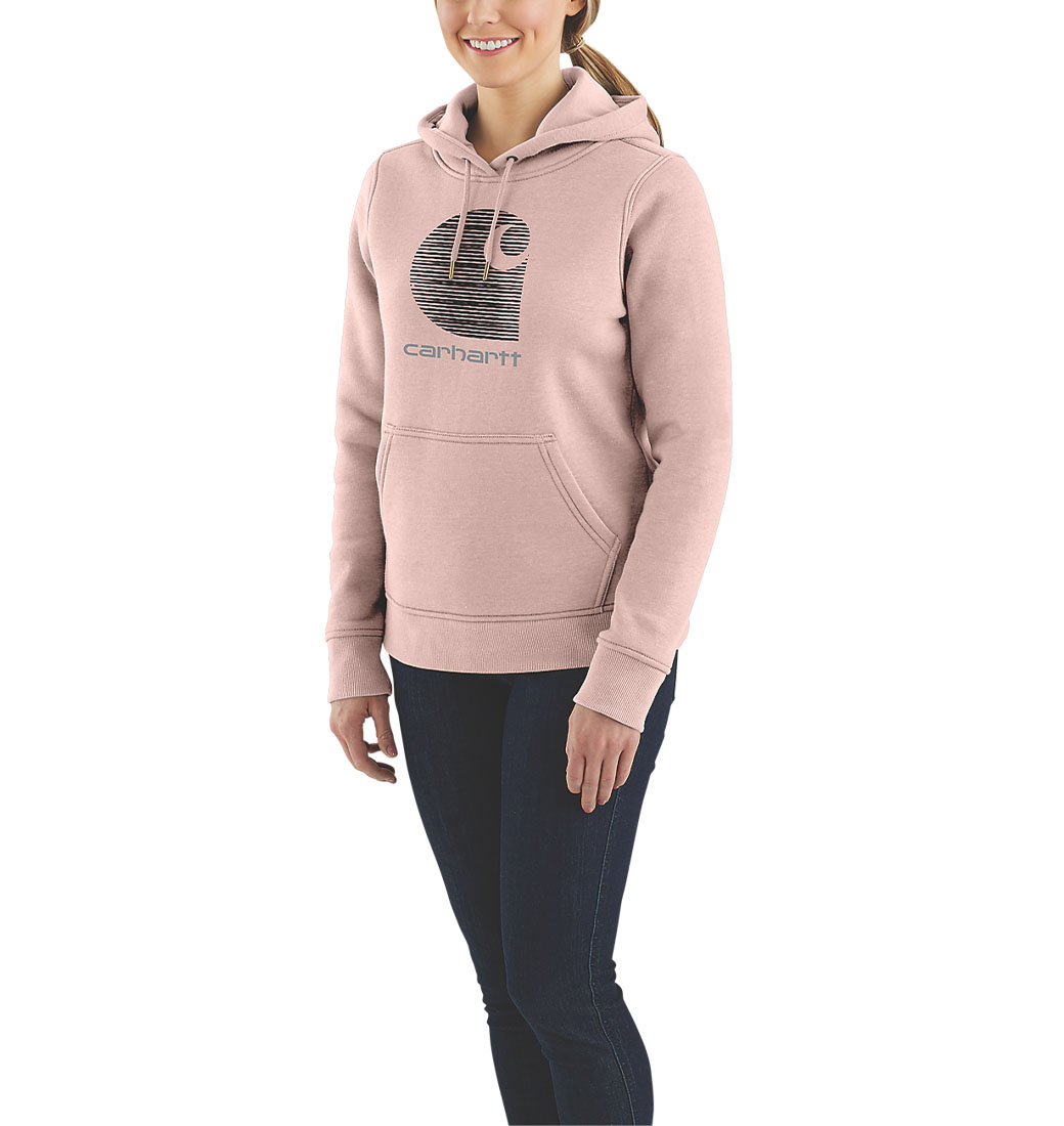 Bluza Carhartt Rain Defender Mid C Logo ASH Rose