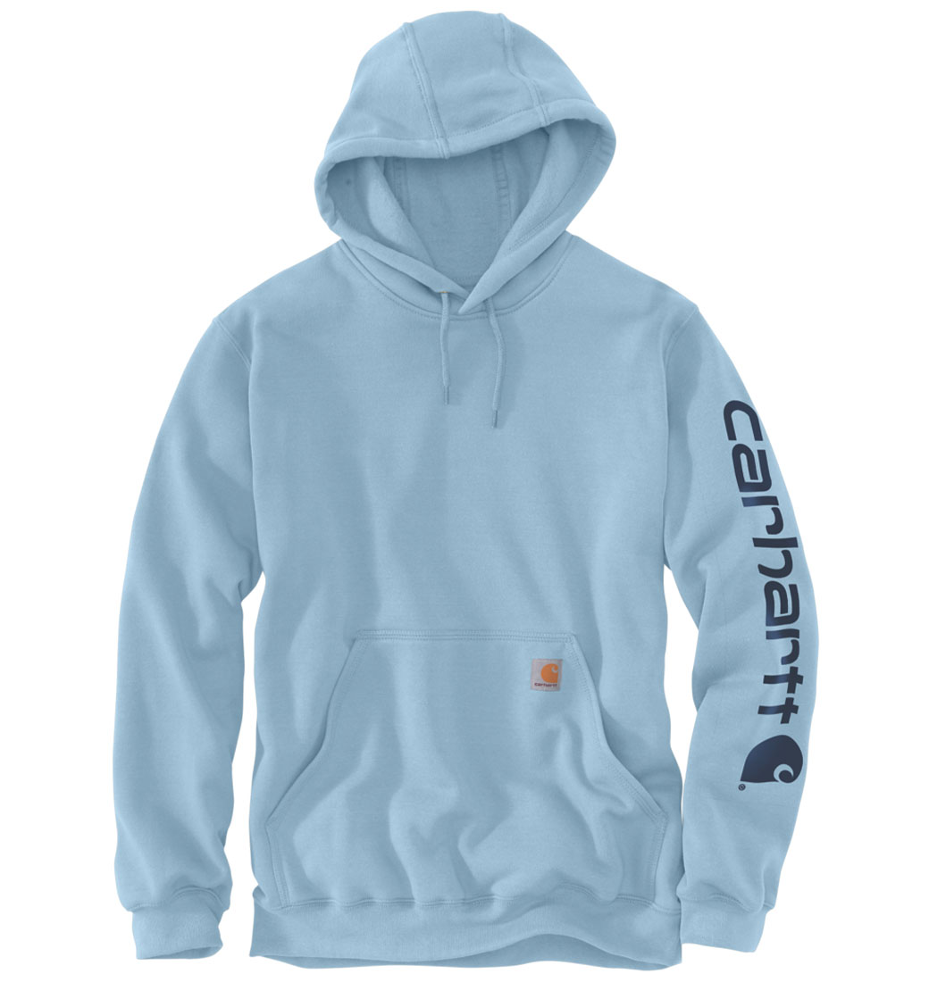 Bluza Carhartt Mid Signature Sleeve Logo Moonstone