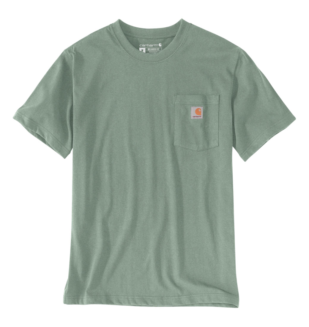 Koszulka Carhartt Heavyweight K87 Pocket Jade