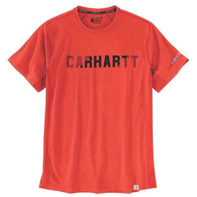 Koszulka Carhartt Force Logo Cherry Tomato
