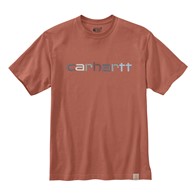 Koszulka Carhartt Heavyweight Logo Terracotta