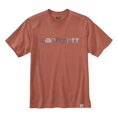 Koszulka Carhartt Heavyweight Logo Terracotta