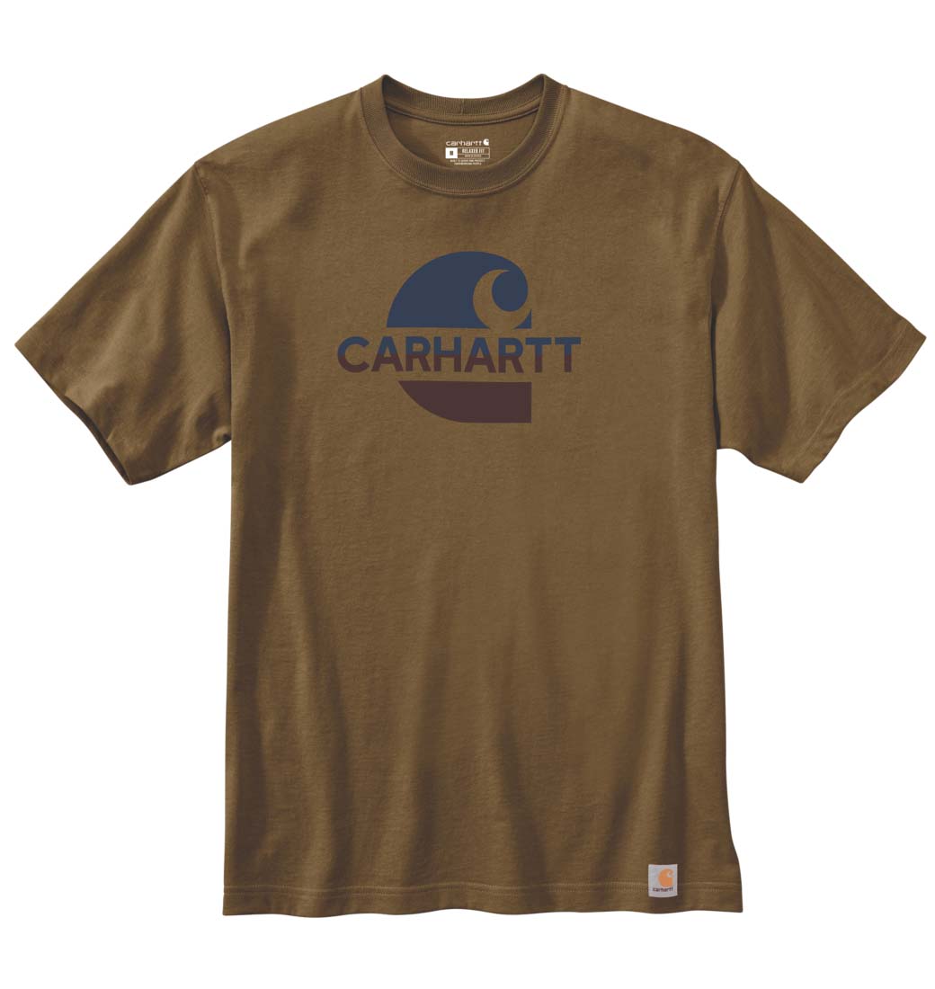 Koszulka Carhartt Heavyweight C Oiled Walnut