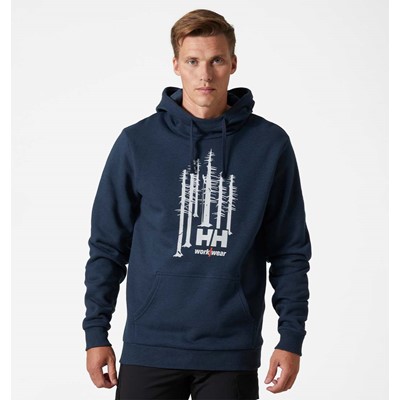 Bluza Helly Hansen Graphic Hoodie Navy Melange