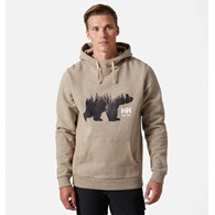 Bluza Helly Hansen Graphic Hoodie Sand Melange