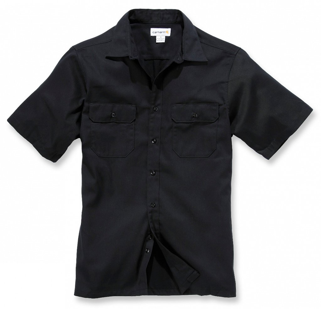 Twill Work Shirt S/S Black