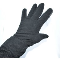 Rękawice zimowe Sharg Fleece TouchPad, Black (1040
