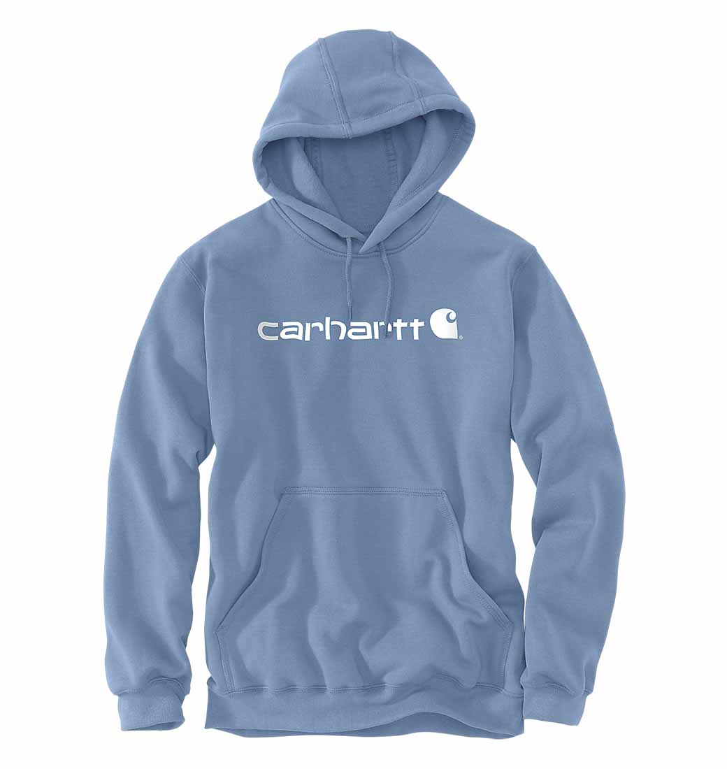 Bluza Carhartt Signature Logo Midweight SKYSTONE