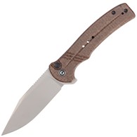 Nóż CIVIVI Cogent Brown Micarta, Silver Bead Blast