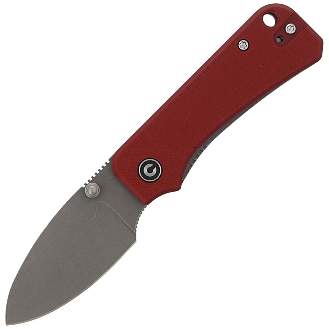 Nóż CIVIVI Baby Banter Burgundy G10, Gray Stonewas