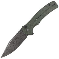 Nóż CIVIVI Cogent Green Micarta, Black Damascus (C