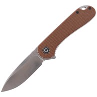 Nóż CIVIVI Elementum Flipper Brown Micarta, Satin