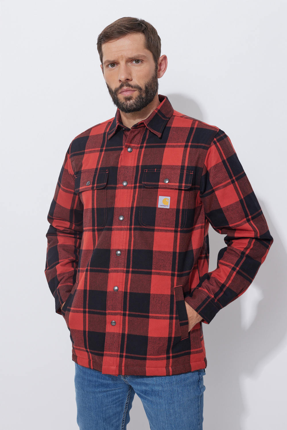 Koszula Wierzchnia Carhartt Heav Flannel Red