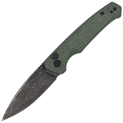 Nóż CIVIVI Altus Green G10, Black Damascus (C20076