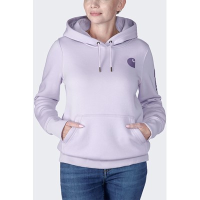 Bluza Carhartt Clarksburg Logo Sweat Lilac Haze