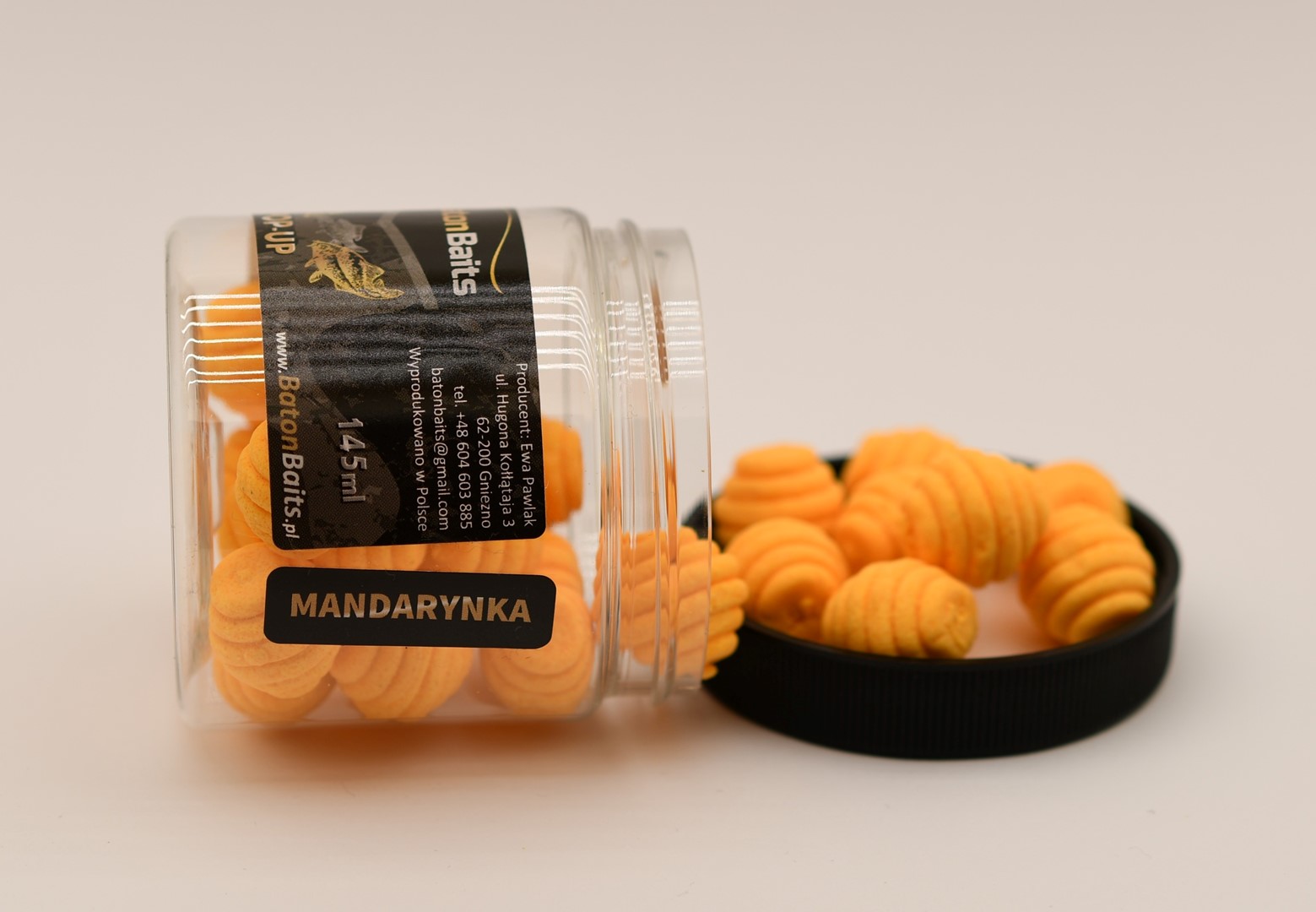 Baton Baits Poczwarki Karpiowe Pop-Up Mandarynka