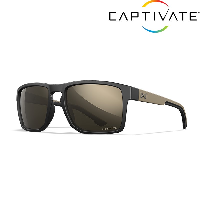 Okulary Wiley-X Founder Captivate Matte Black/Tan